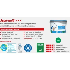 Superweiß matt 10 l