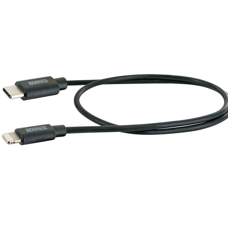 Sync- und Ladekabel Apple® Lightning auf USB-C schwarz 0,5 m