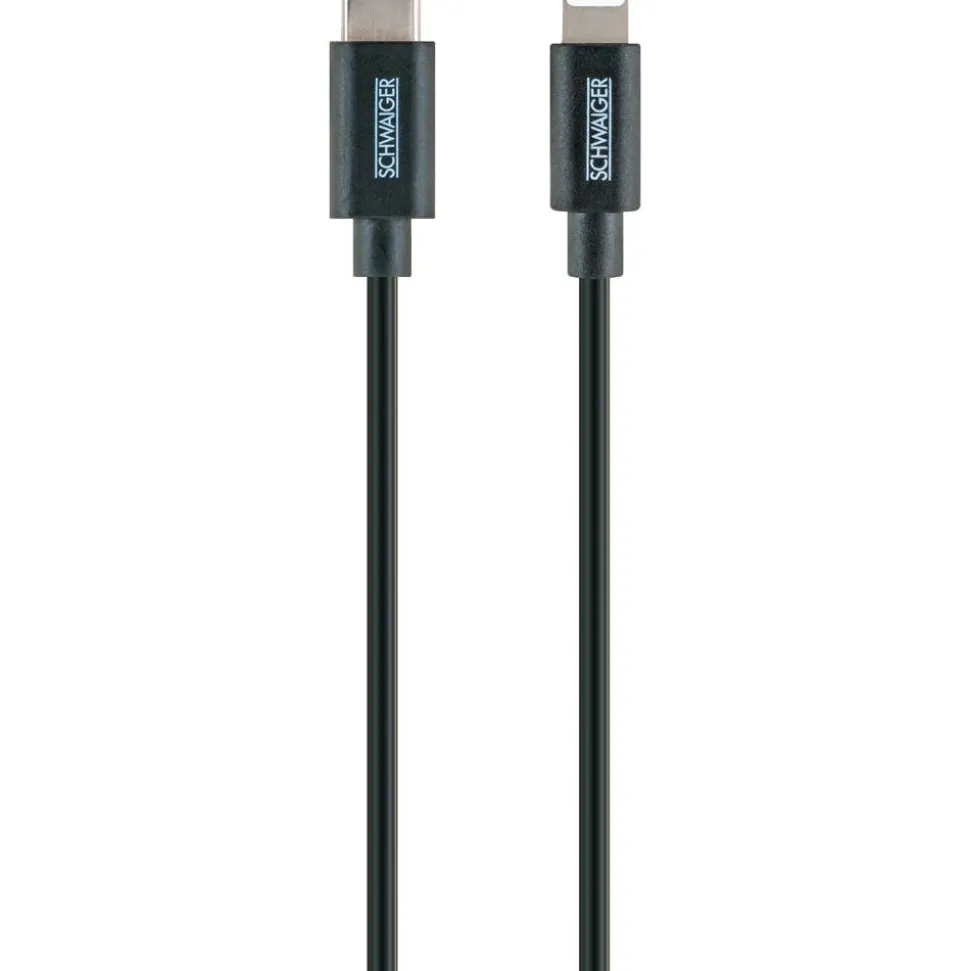 Sync- und Ladekabel Apple® Lightning auf USB-C schwarz 0,5 m