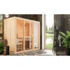 Systemsauna 'Solara 2' naturbelassen 216 x 122 x 198 cm