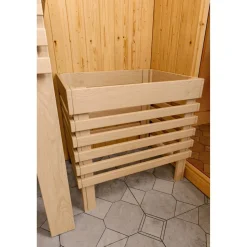 Systemsauna 'Solara 2' naturbelassen 216 x 122 x 198 cm