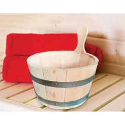 Systemsauna 'Solara 2' naturbelassen 3,6 kW Ofen 216 x 122 x 198 cm