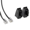 Telefonkabelset TAE-F/RJ11 6 m 4-tlg.