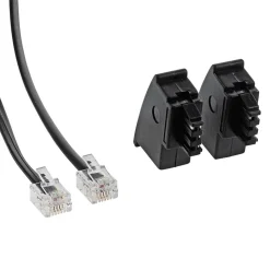 Telefonkabelset TAE-F/RJ11 6 m 4-tlg.