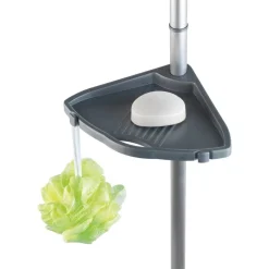 Teleskop-Duschecke 'Compact', 4 Ablagen, silber