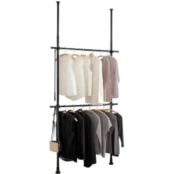 Teleskop-Garderobensystem 'Herkules Basic' verstellbar 120 x 300 x 11 cm