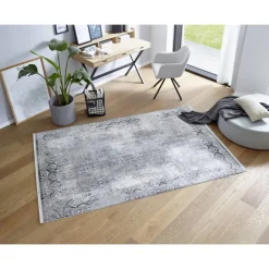 Teppich 'Positano' grau/creme 160 x 230 cm