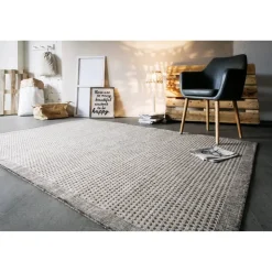 Teppich 'Savannah' hellbraun 57 x 110 cm