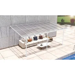 Terrassenüberdachung 'Bruce 556' Aluminium weiß 300 x 556 x 270 cm