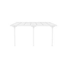 Terrassenüberdachung 'Bruce 435' Aluminium weiß 300 x 435 x 270 cm