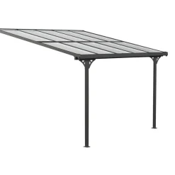 Terrassenüberdachung 'Bruce' Aluminium schwarz 300 x 313 x 270 cm
