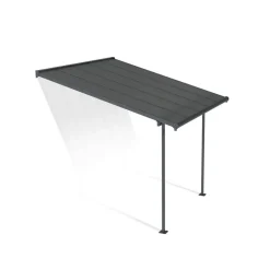 Terrassenüberdachung 'Capri' anthrazit 295 x 314 cm Polycarbonat grau