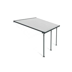 Terrassenüberdachung' Feria' anthrazit 294 x 425 cm Polycarbonat transparent