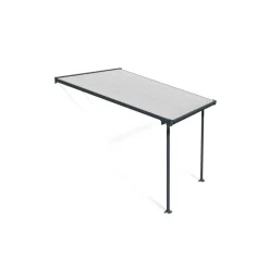 Terrassenüberdachung' Feria' anthrazit 294 x 307 cm Polycarbonat transparent