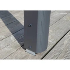 Terrassenüberdachung 'Garda' 434 x 307 cm Aluminium Doppelstegplatten anthrazit