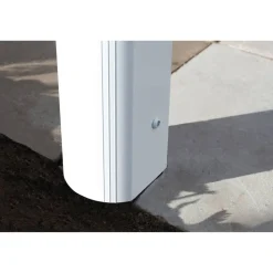 Terrassenüberdachung 'Genua' 434 x 257 cm Aluminium Doppelstegplatten weiß