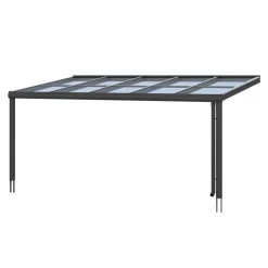 Terrassenüberdachung 'Modena' 541 x 257 cm Aluminium Verbundsicherheitsglas anthrazit