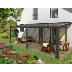Terrassenüberdachung "Monza" anthrazit 648 x 357 cm
