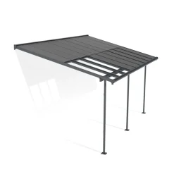 Terrassenüberdachung 'Sierra Cabrio' 295 x 555 cm Alu/Polycarbonat grau