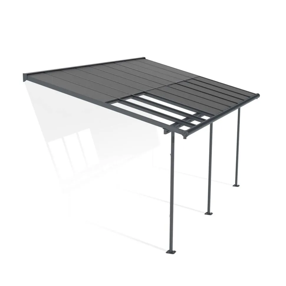 Terrassenüberdachung 'Sierra Cabrio' 295 x 555 cm Alu/Polycarbonat grau