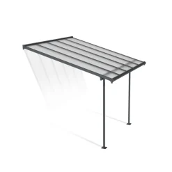 Terrassenüberdachung 'Sierra' anthrazit 295 x 314 cm Polycarbonat transparent