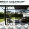 Terrassenüberdachung 'Sierra Cabrio' 295 x 314 cm Alu/Polycarbonat grau
