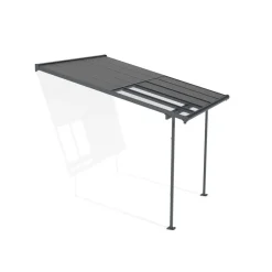 Terrassenüberdachung 'Sierra Cabrio' 295 x 314 cm Alu/Polycarbonat grau
