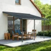 Terrassenüberdachung 'Sierra Cabrio' 295 x 434 cm Alu/Polycarbonat grau