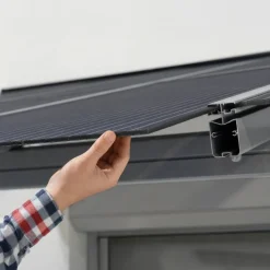 Terrassenüberdachung 'Sierra Cabrio' 295 x 739 cm Alu/Polycarbonat grau