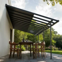 Terrassenüberdachung 'Sierra Cabrio' 295 x 739 cm Alu/Polycarbonat grau
