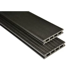 Terrassendielen 'Exklusiv' anthrazit matt 2500 x 145 x 26 mm