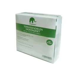 Terrassendielen-Komplettset WPC Hohlkammer anthrazit 20 qm