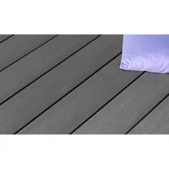 Terrassendielen-Komplettset 'Strukturo' grau 2100 x 3000 mm