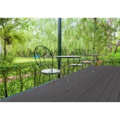 Terrassendielen-Komplettset WPC Hohlkammer anthrazit 25 qm