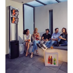 Terrassenheizstrahler 'Ecoline Pure' Aluminium/Stahl, 4.000 W, 213 x 42 x 45 cm