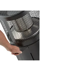 Terrassenheizstrahler 'Polo 2.0' mattschwarz 6 kW Ø 49 x 115 cm