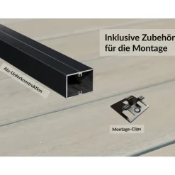 Terrassen-Komplettset 'strongWood solid db' muschelfarben/steinfarben 12 qm