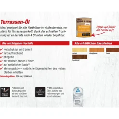Terrassen-Öl douglasienfarben 750 ml