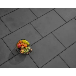 Terrassenplatte Beton anthrazit 60 x 40 x 4 cm