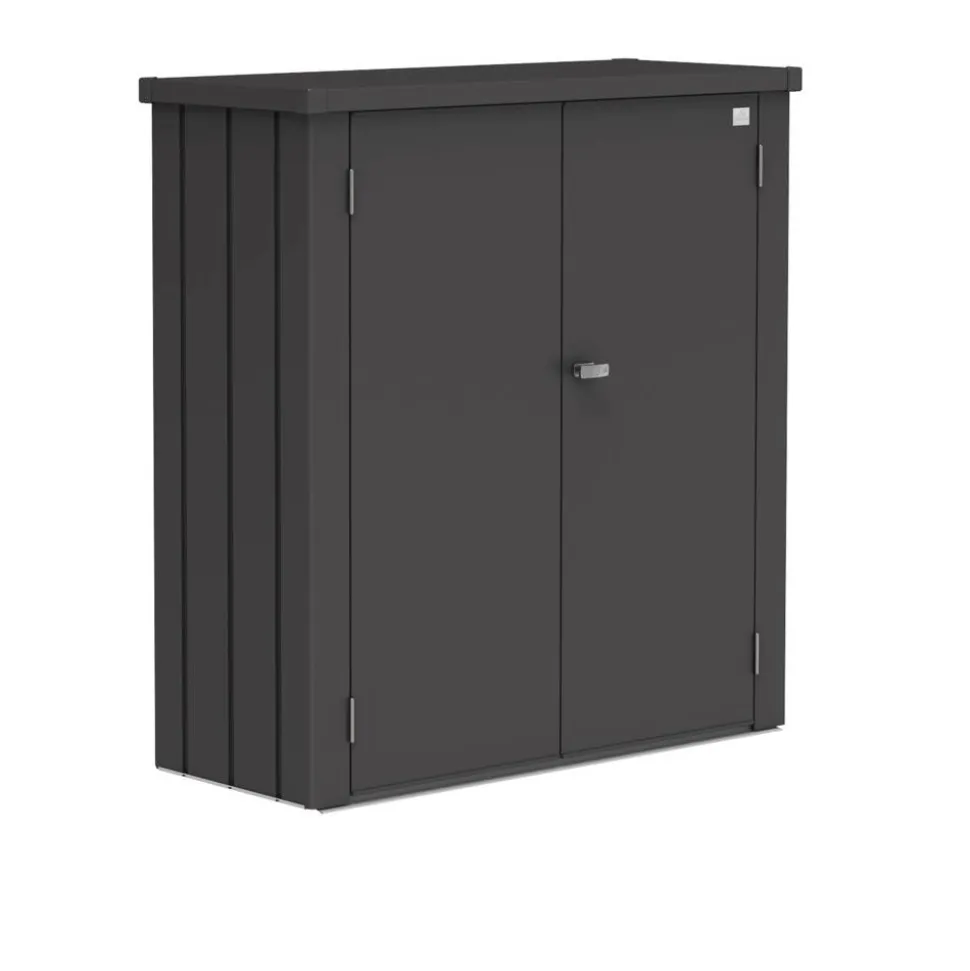 Terrassenschrank 'Romeo' Gr. M dunkelgrau-metallic 132 x 140 x 57 cm
