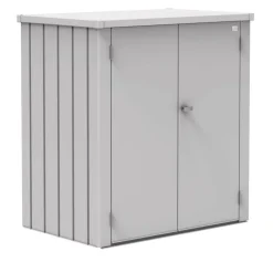 Terrassenschrank 'Romeo' Gr. L silber-metallic 132 x 140 x 87 cm