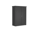 Terrassenschrank 'Romeo' Gr. M dunkelgrau-metallic 132 x 57 x 181 cm