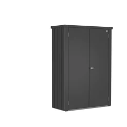 Terrassenschrank 'Romeo' Gr. M dunkelgrau-metallic 132 x 57 x 181 cm