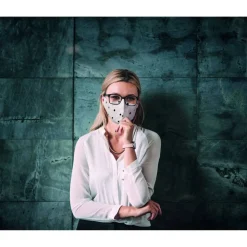 Textil-Gesichtsmaske '#Teamplayer' farbig sortiert, 2 Stück