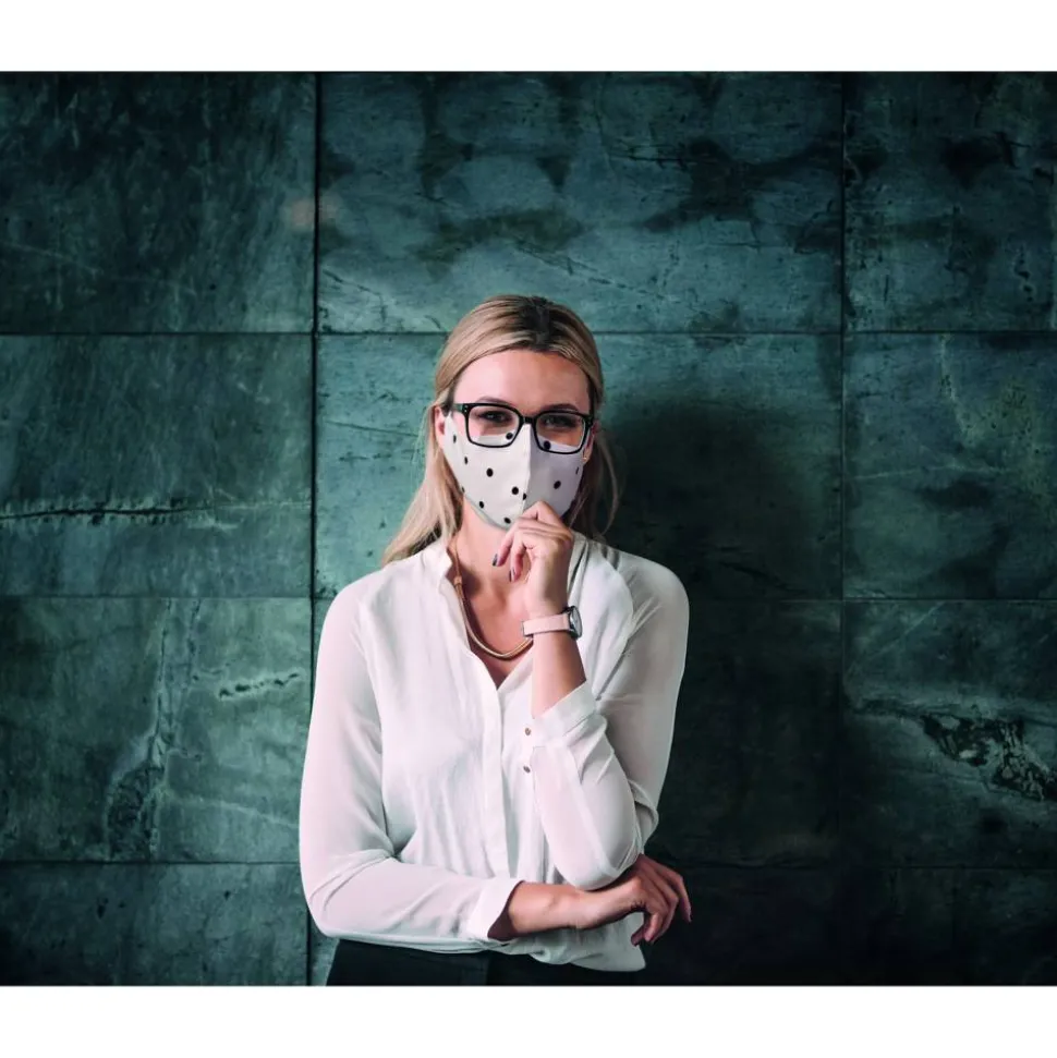 Textil-Gesichtsmaske '#Teamplayer' farbig sortiert, 2 Stück