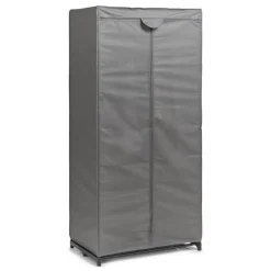 Textil-Schrank grau 50 x 160 x 75 cm
