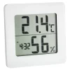 Thermo-Hygrometer Kunststoff weiß 9,4 x 3,7 x 9,4 cm