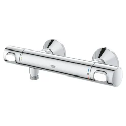 Thermostat-Duscharmatur 'Precision Flow' chromfarben