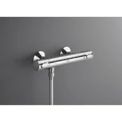 Thermostat-Duscharmatur 'Precision Flow' chromfarben