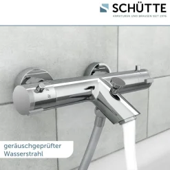 Thermostat-Wannenarmatur 'London' chromfarben